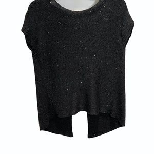 Zara Sequin Spit Back Knit Sweater